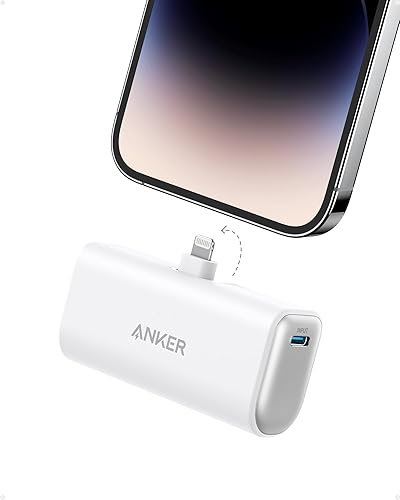 Miniatura 2 de Anker Nano Power Bank integrado Lightning 5K 12W, paquete con USB-C 5K 22.5W integrado para iPhone 1515 Plus15 Pro15 Pro Max, iPhone 1413 Series y