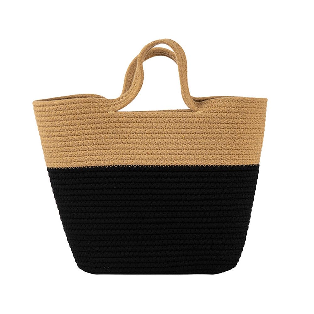 Sac à main en paille pour femme, grand sac seau de plage et camping style hobo d'été