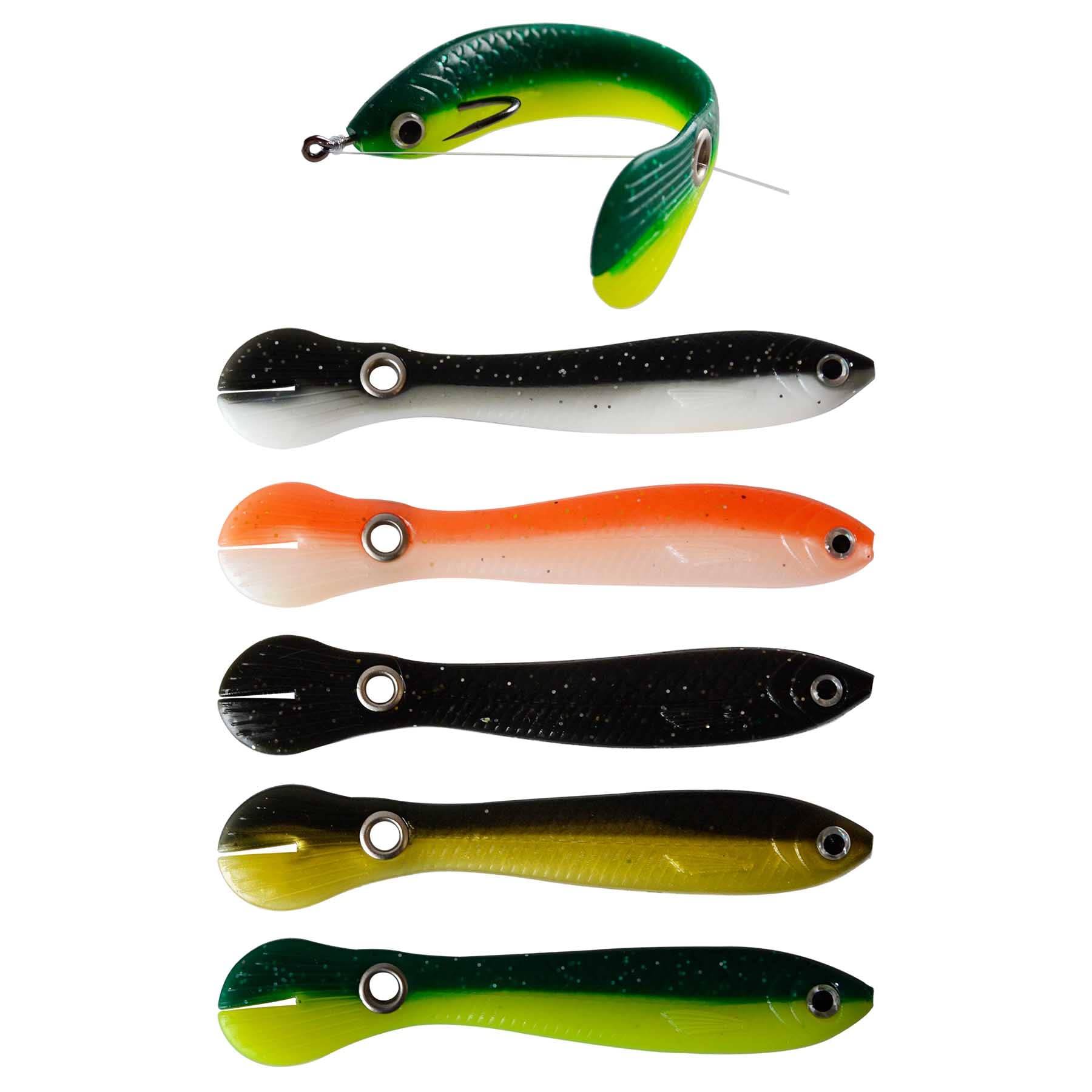 Vinfutin10PCS Soft Bionic Fishing Lure,3.94inch Swimming Bass Lure Mix Color Simulation Loach Soft Bait Slow Sinking Swimbait Freshwater Saltwater Bouncy Fishing Lures Accessories