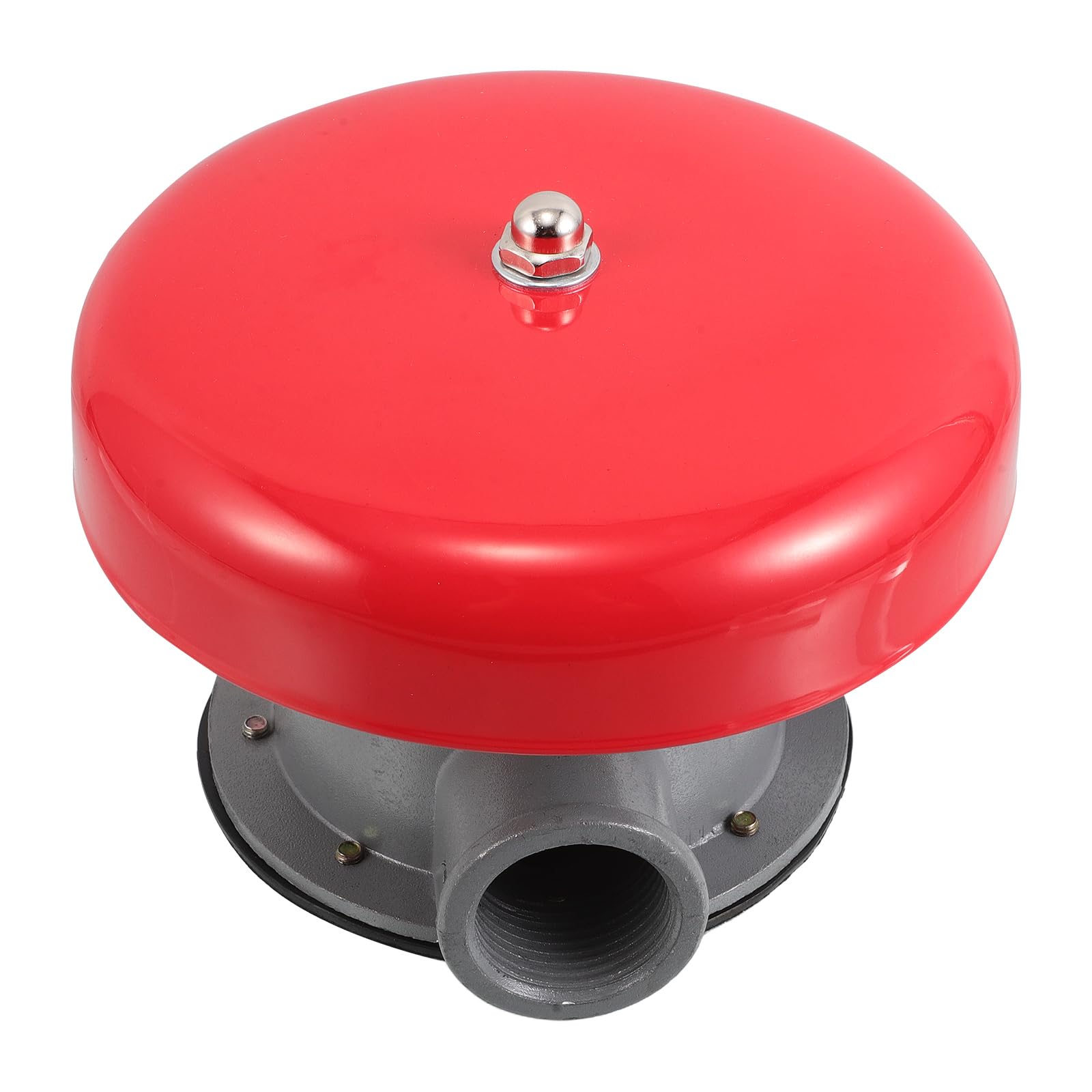 Runde Hydraulische Notglocke aus Eisen, Rot, für Feueralarm | Sicherheitsvorrichtung für Wohnanlagen und Wohnhäuser, Kompakt für Alarmanlagen