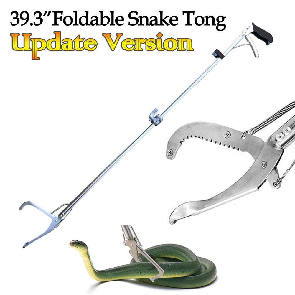 Buy Ouronehome 39.3" Upgraded Snake Tongs Professional Collapsible