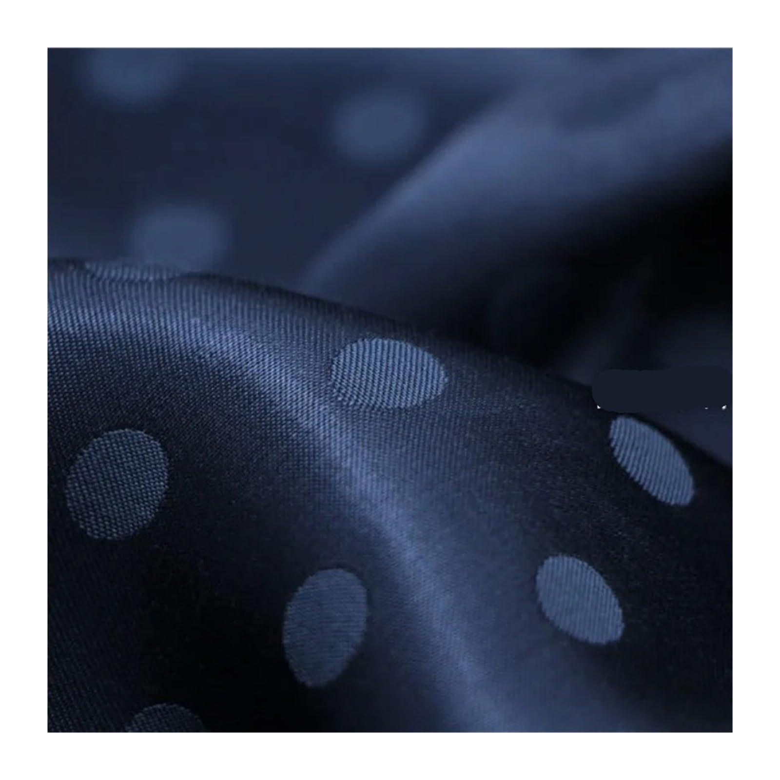 Polka Dot Cotton Satin Fabric Blue 50cm
