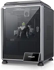 Creality K1C Impressora 3D 600 mm/s Câmera Al de alta velocidade Extrusora de acionamento direto de metal com nivelamento automático adequado para filamentos de fibra de carbono