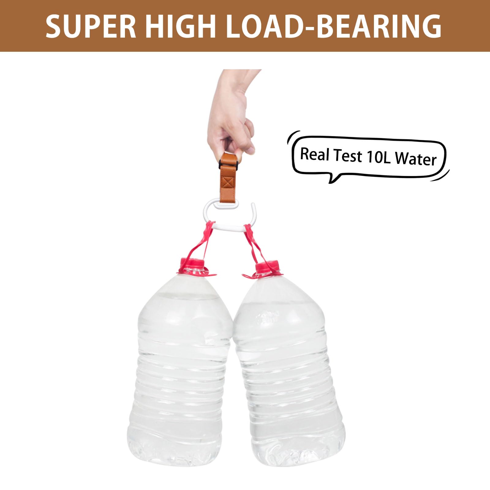 Vihir Passeggino Gancio per Borse, Grande Passeggino Gancio Universale, Accessori Passeggino, Pelle PU + Lega di Alluminio+Silicone Anti Scivolo Protettiva