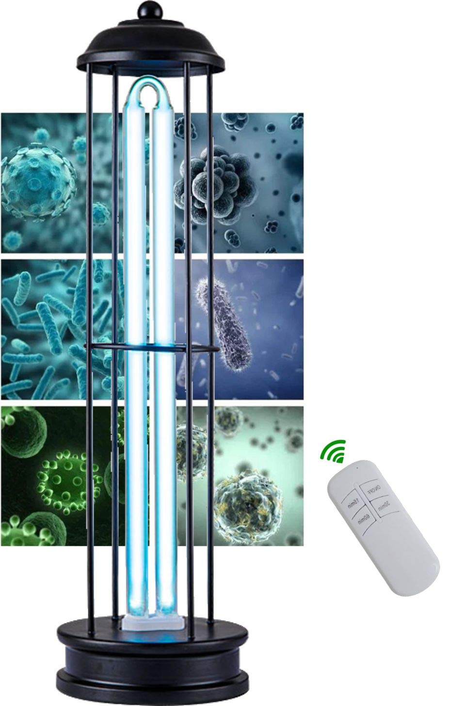 Lampara Uv, + OZONO con MD 36W y programable 15/30/60 minutos, elimina virus, bacterias, hongos.