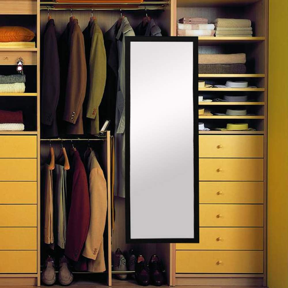 Mirror Black Rotary Wardrobe European-Style Wall-Mounted Wardrobe Full-Length Clothing Sliding Fitting 120 * 40Cm 120 * 40Cm