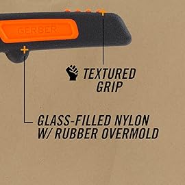 Gerber Gear Vital Zip Utility Knife, Stainless Steel Plain Edge Blade, Game Processing Skin and Gut Knife for Hunting