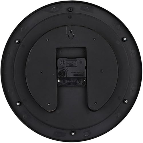 Miniatura 2 de Tebery Silent Modern Quartz Flower Design Reloj de pared decorativo sin tictac Reloj digital de 11 pulgadas (blanco)