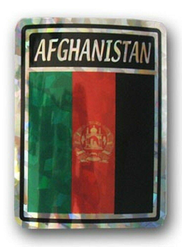 Sejahtera Group New Afghanistan Country Flag Reflective Decal Bumper Sticker