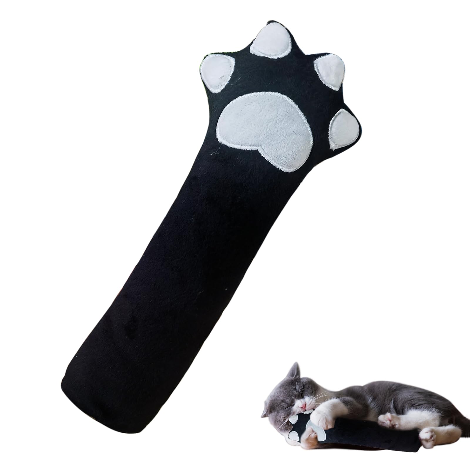 Andiker Cat Toys for Indoor Cats 11.22in Plush Catnip Toy with Crinkle Paper Inside