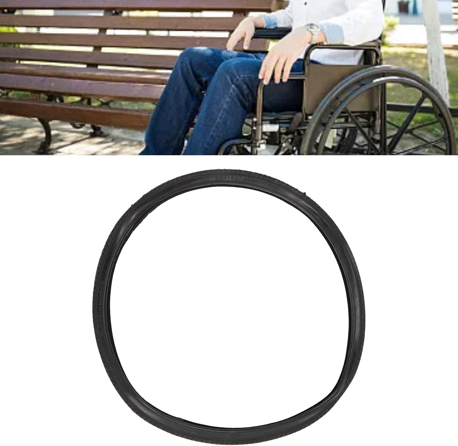 Wheelchair Tire,Wear Resistant PU Wheelchair Tires 24 Inch