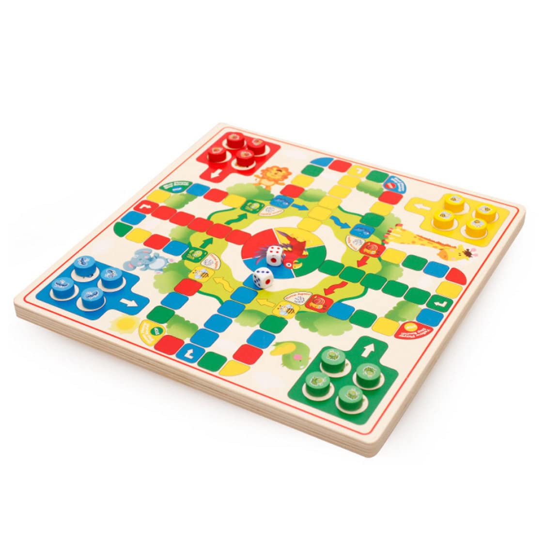 Damas Chinas de Madera 2 en 1, Juego de Mesa, Damas Chinas, Juegos de Mesa Familiares para niños y Adultos