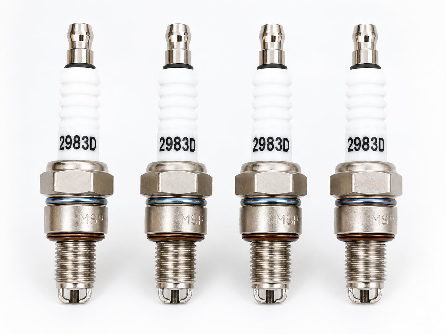 Master Spark Plug, Nickel 2 Pin, (Set of 4), MSP 02983D, HN-Bike/Scooter, Splender, Aviator, Activa-Upto FEB2009, Maestro.-image-38