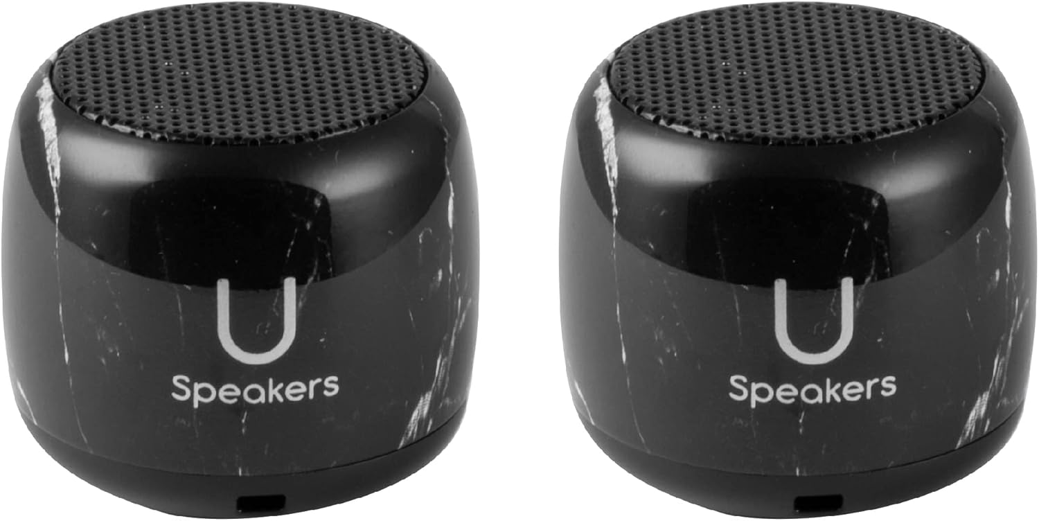 Fashionit U Speakers Micro Bluetooth Computer Speaker 2Pack Bundle with Matching