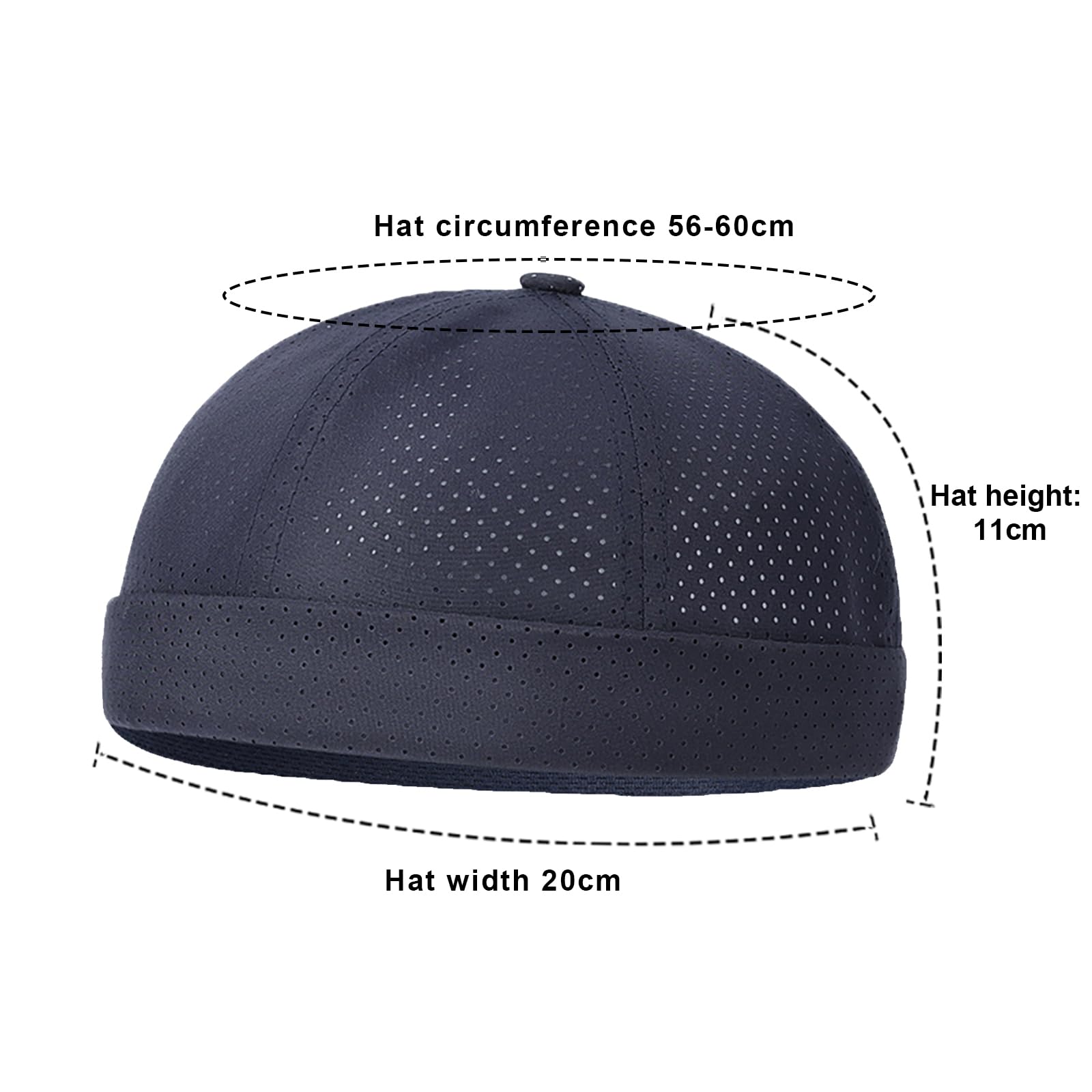 YAMEE Cappello Docker Uomo Estate Rete,Cappello Uomo Senza Visiera Casual