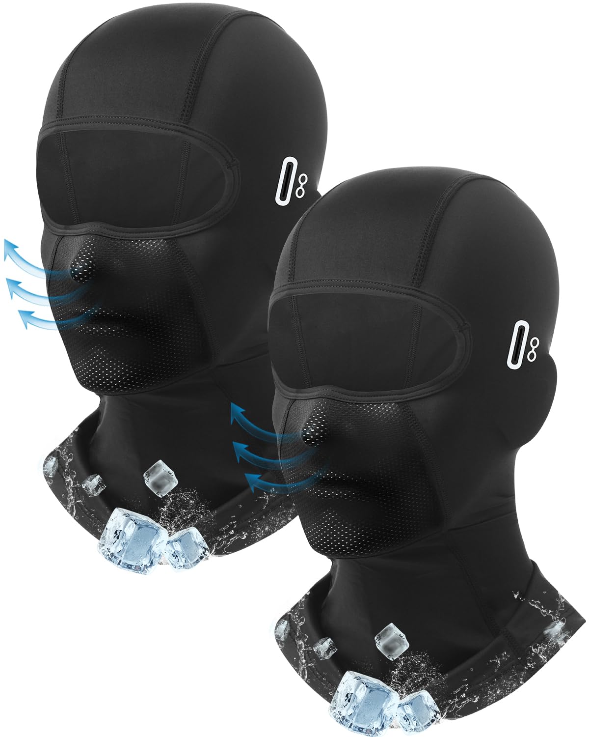 VenswellBalaclava Face Mask with Glasses Holes for Men Women Summer Cooling Shiesty Mask Sun UV Protection for Motorcycle Work Ski