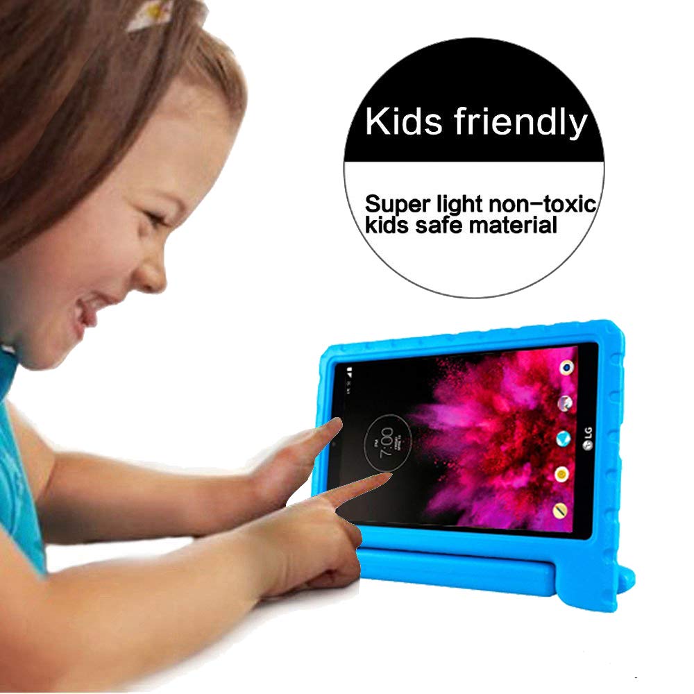 TIRIN LG G Pad 7.0 Kids Case – Light Weight Shock Proof Convertible Handle Stand Kids Case Cover for LG G Pad V400 / V410 (LTE) / VK410 / UK410 / LK430 (G Pad F7.0) 7 Inch,Blue