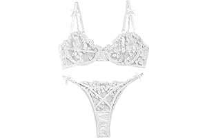 Enchanting Lingerie for the Bridal Night: Sheer Embroidered Temptation