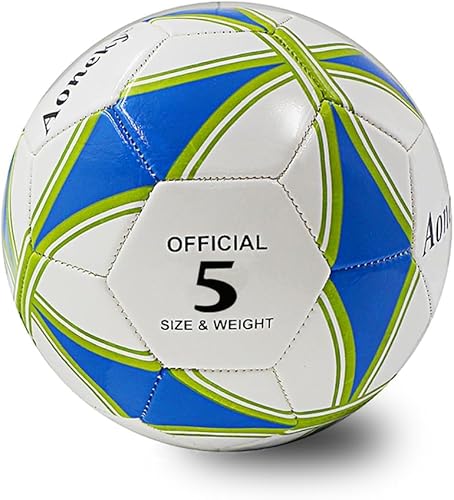 Miniatura 6 de Aoneky Juego de pelota deportiva de 3 piezas con inflador, balón de baloncesto oficial tamaño 7, pelota de fútbol tamaño 5, voleibol tamaño 5 para