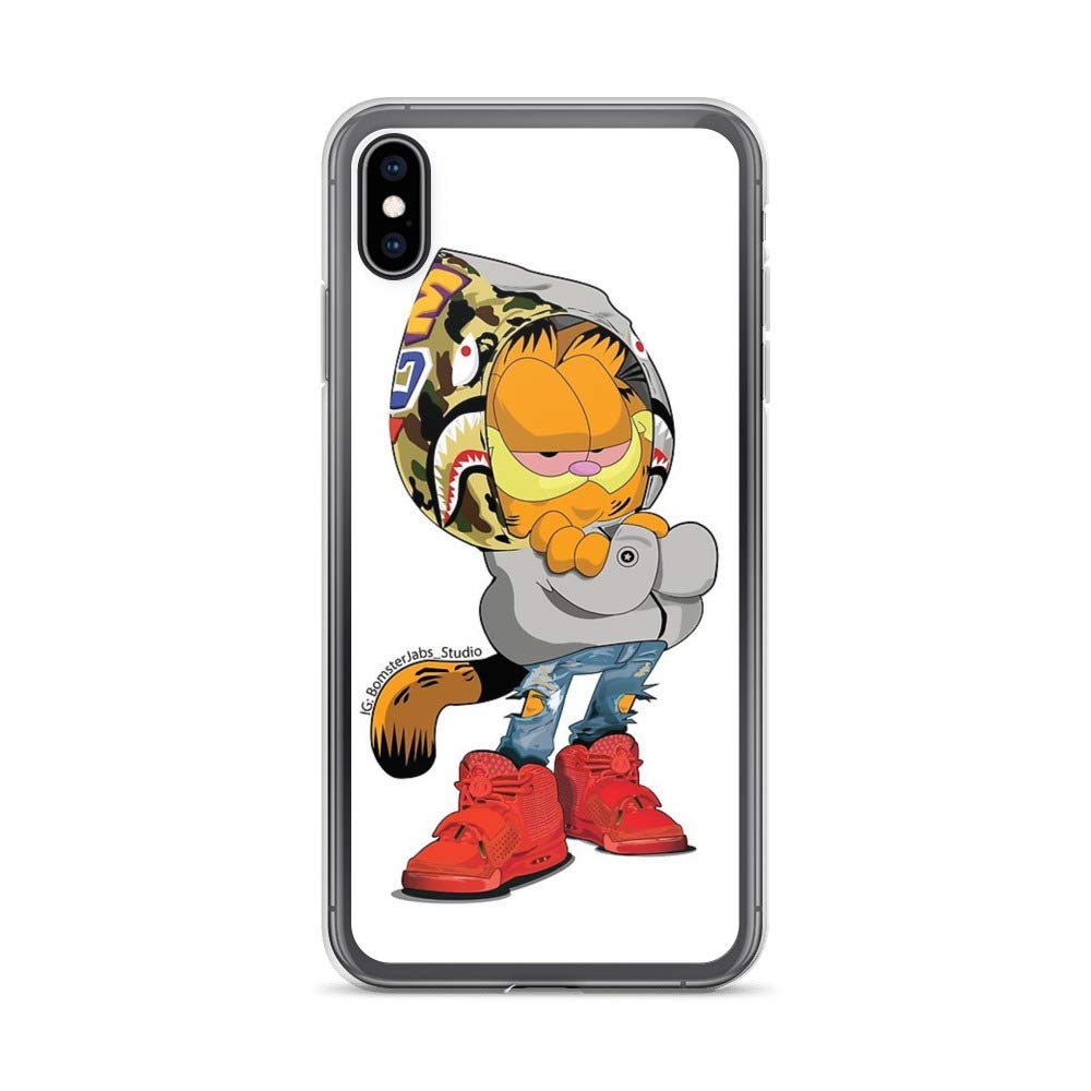 iPhone Xs Max Pure Clear Case Cases Cover Garfield Bape