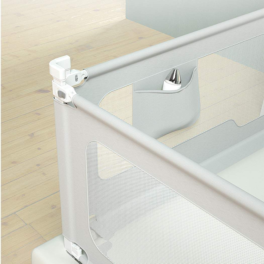 Barandillas de Cama, barandilla de protección anticaídas, barandilla de Seguridad para niños, barandilla de Cama abatible, Bisel para mesita de Noche, Universal, 1,8 m, 2