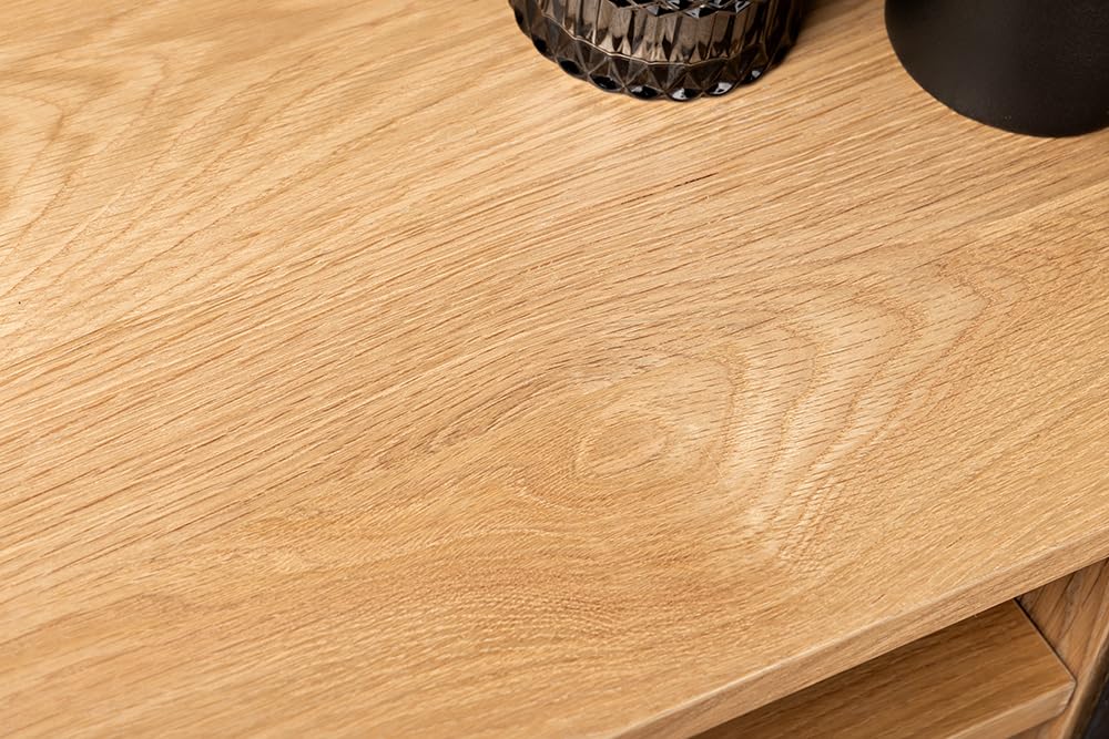 TV-Lowboard LIVING EDGE - 160cm - natur - Wildeiche Baumkante