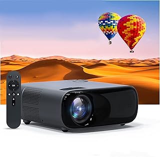 D&LE Projector with 5G WiFi and Bluetooth 5.1, 2023 Upgraded Native 1080P 600ANSI Lumens Outdoor Projector 4K Support, Auto 6D Keystone Correction, Compatible with TV Box/USB/PC/iOS/Android Phone