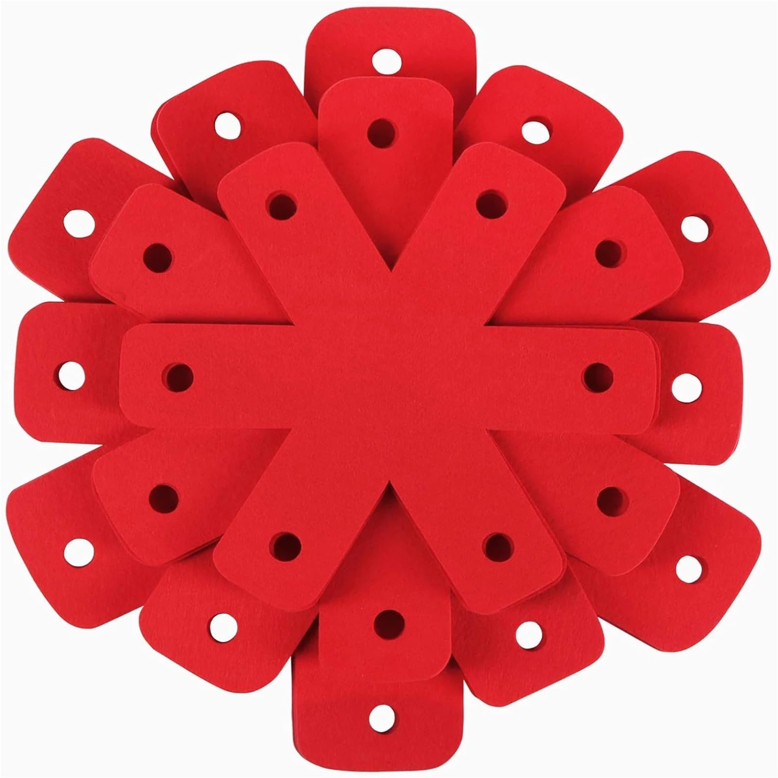 3pcs Pot Pan Protectors, 5 Different Sizes, Larger & Thicker Red Protector Pads, Separator For Tableware Insulation Pad for Home Kitchen(32cmx32cm)