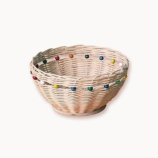 Creative Basket Weaving Kit with Wooden Beads – DIY Rattan Craft Set for...
