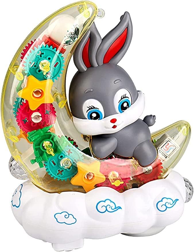 EQUIPAGECART Moon Rabbit Toy Car for Kids | Rotating Transparent Gear Durable Moon Rabbit Shaped Car Toy for Kids | Toy Car for Birthday Gifts (B0CBXKSV3N) Amazon Price History, Amazon Price Tracker