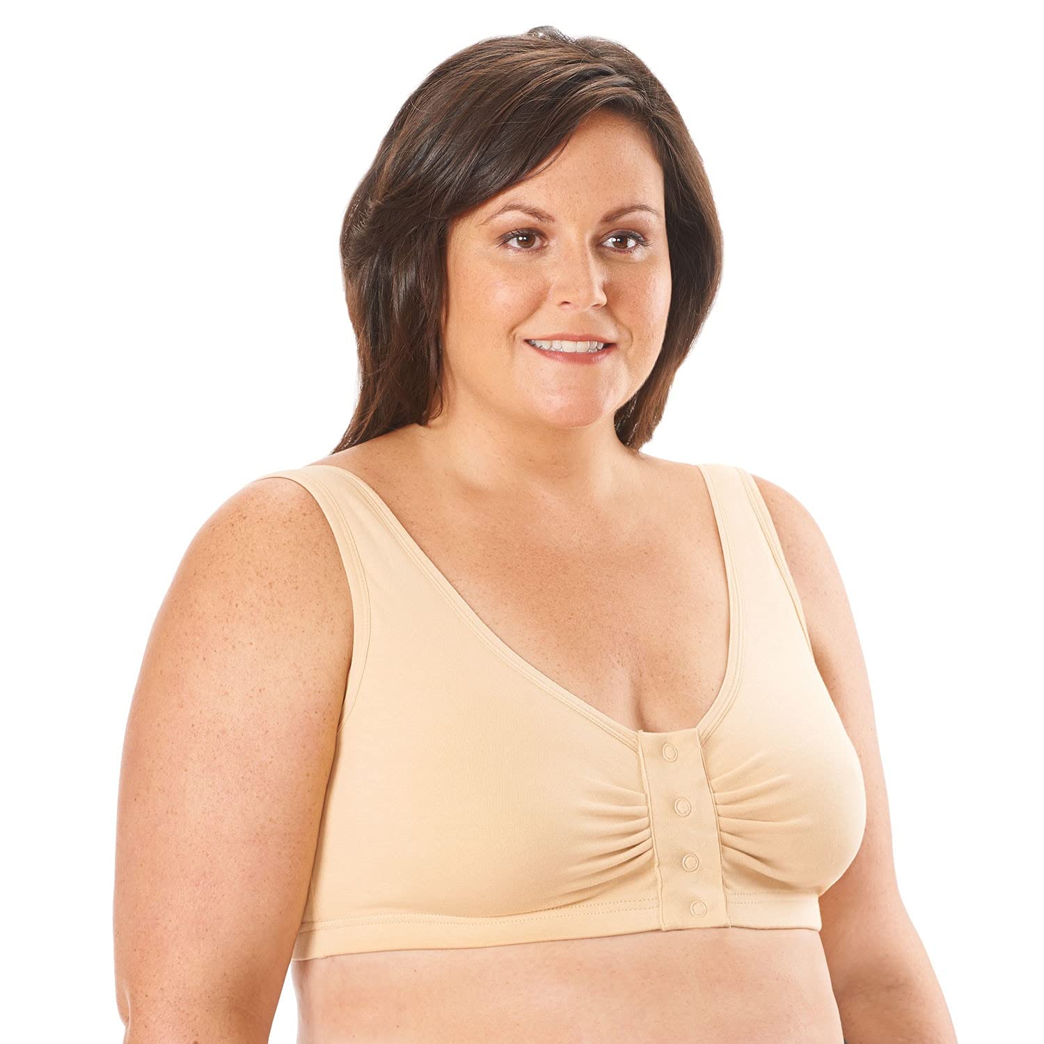 SUPPORT PLUSWomens Snap Front Bra - Luxury Front Closure Wireless Bra