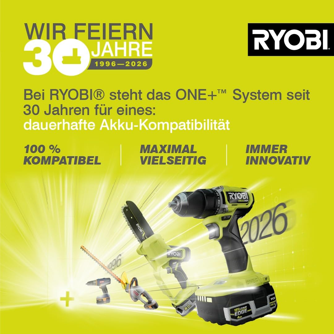 RYOBI 18 V ONE+ Akku-Multitool R18MT-0 6 Geschwindigkeiten Werkzeugloser Zubehörwechsel