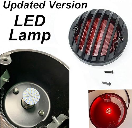 NATGIC Fanale Posteriore per Moto Luce Freno 12V