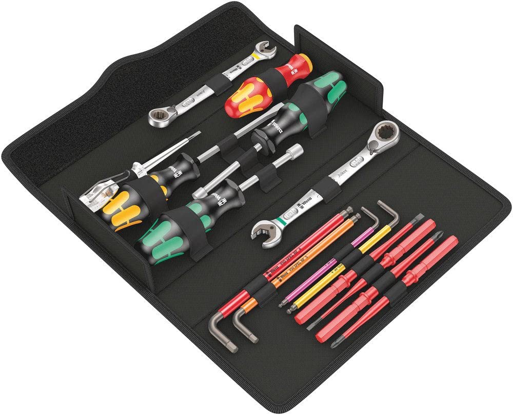 Wera Bike Set 15 - Tyre Levers & 4-In-1 Screwdriver Bits, 5 Piece