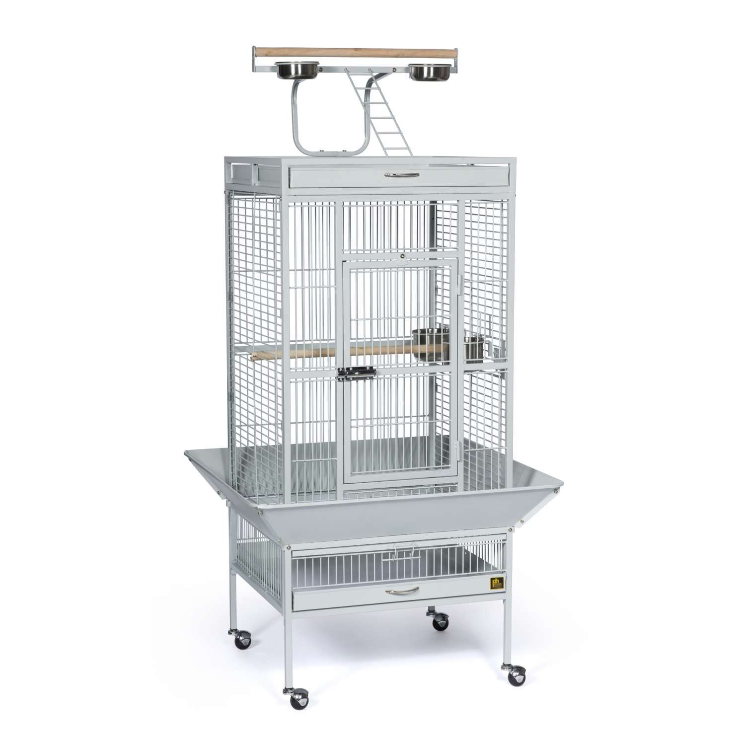 Prevue Pet Products Klatka dla ptaków z kutego żelaza Select Pewter Hammertone 3151BLK 61 cm x 50 cm