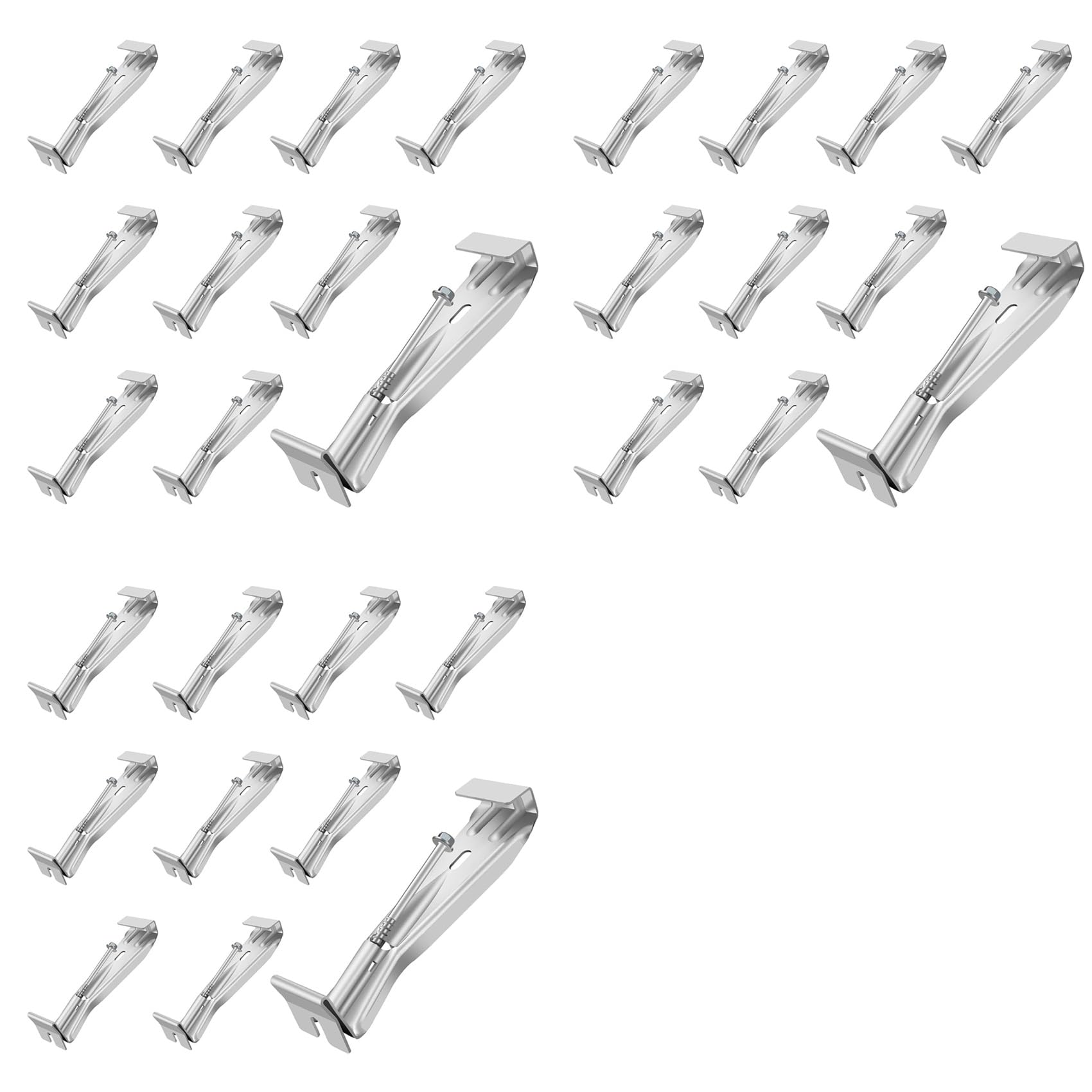 Ctrlzs 5Inch 30 Pack Gutter Hangers, With Pre-Inserted, Aluminum Gutter Brackets For Repairing Sagging Rain Gutters