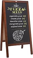 VEVOR Double-Sided A-Frame Chalkboard Sign 20x40 Inch Vintage Wooden Sidewalk Board with Chalks & Magnetic Eraser - Rustic Outdoor Display