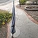 Outgeek Retro Pagoda Parasol Umbrella - Sun and UV Protection With Hook Handle (White & Black)