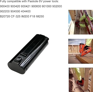 Battery 6V 2000mAh Replace for PASLOD 404717