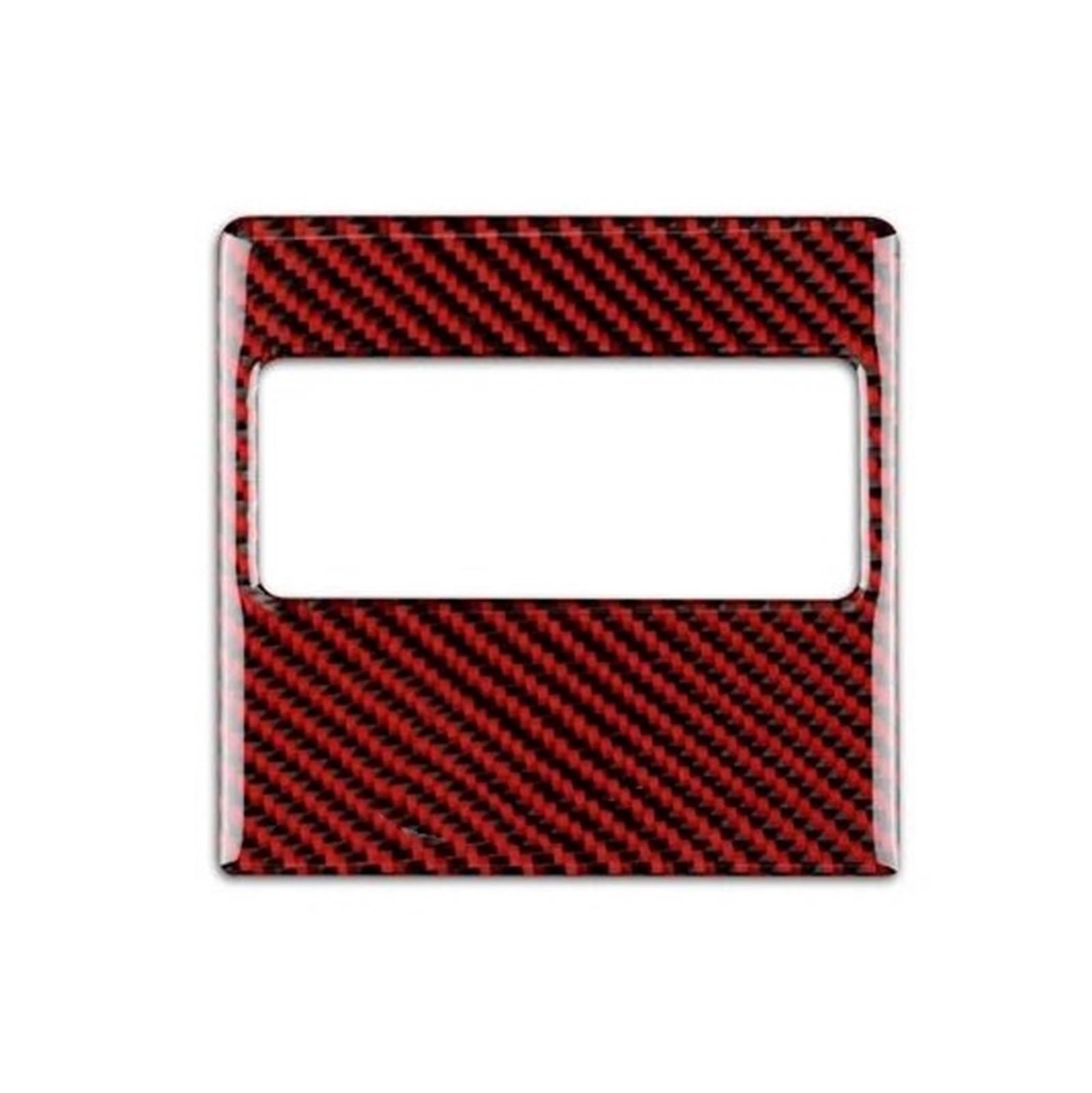 Protector de consola central de coche Etiqueta embellecedora de almacenamiento de caja de fusibles de coche para Crosstrek 2018-2023 para Impreza 2017-2023(Black Red)