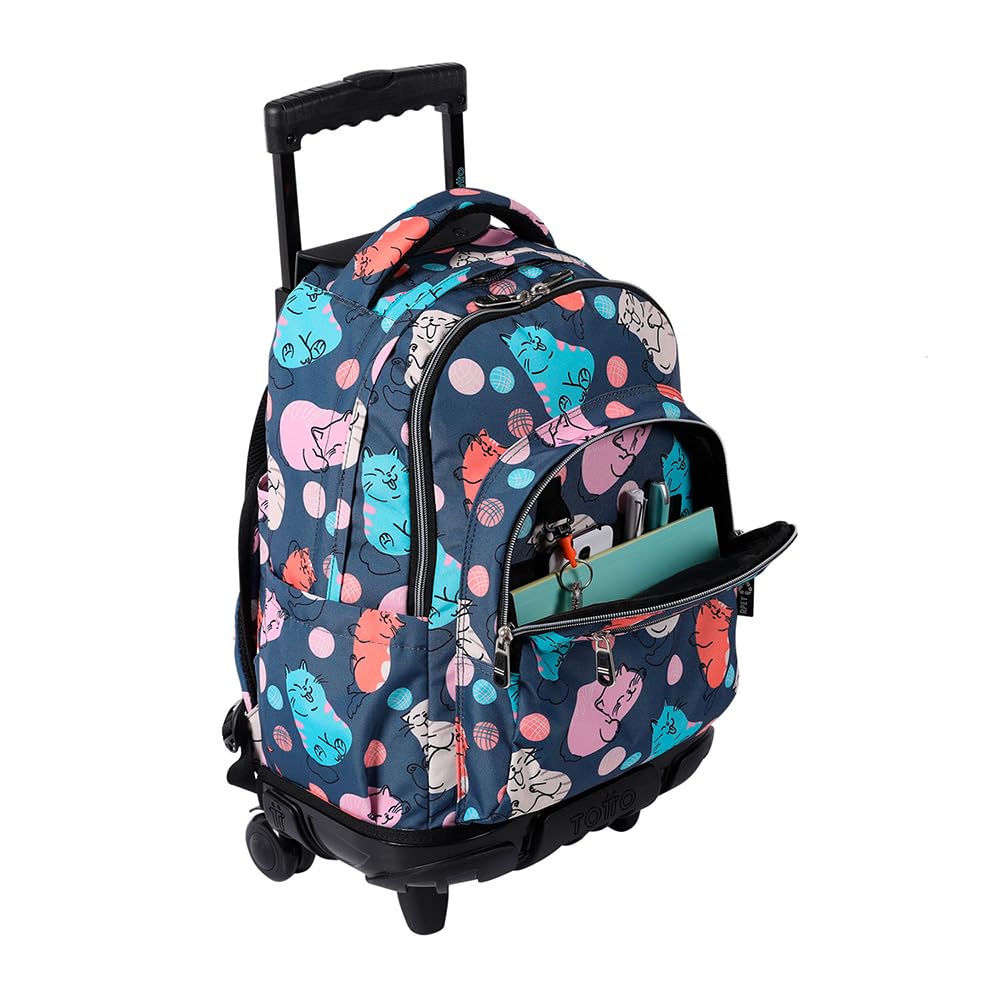 TOTTO MOCHILA ESCOLAR RUEDAS MISSI Unisex-adulto MARINO 60