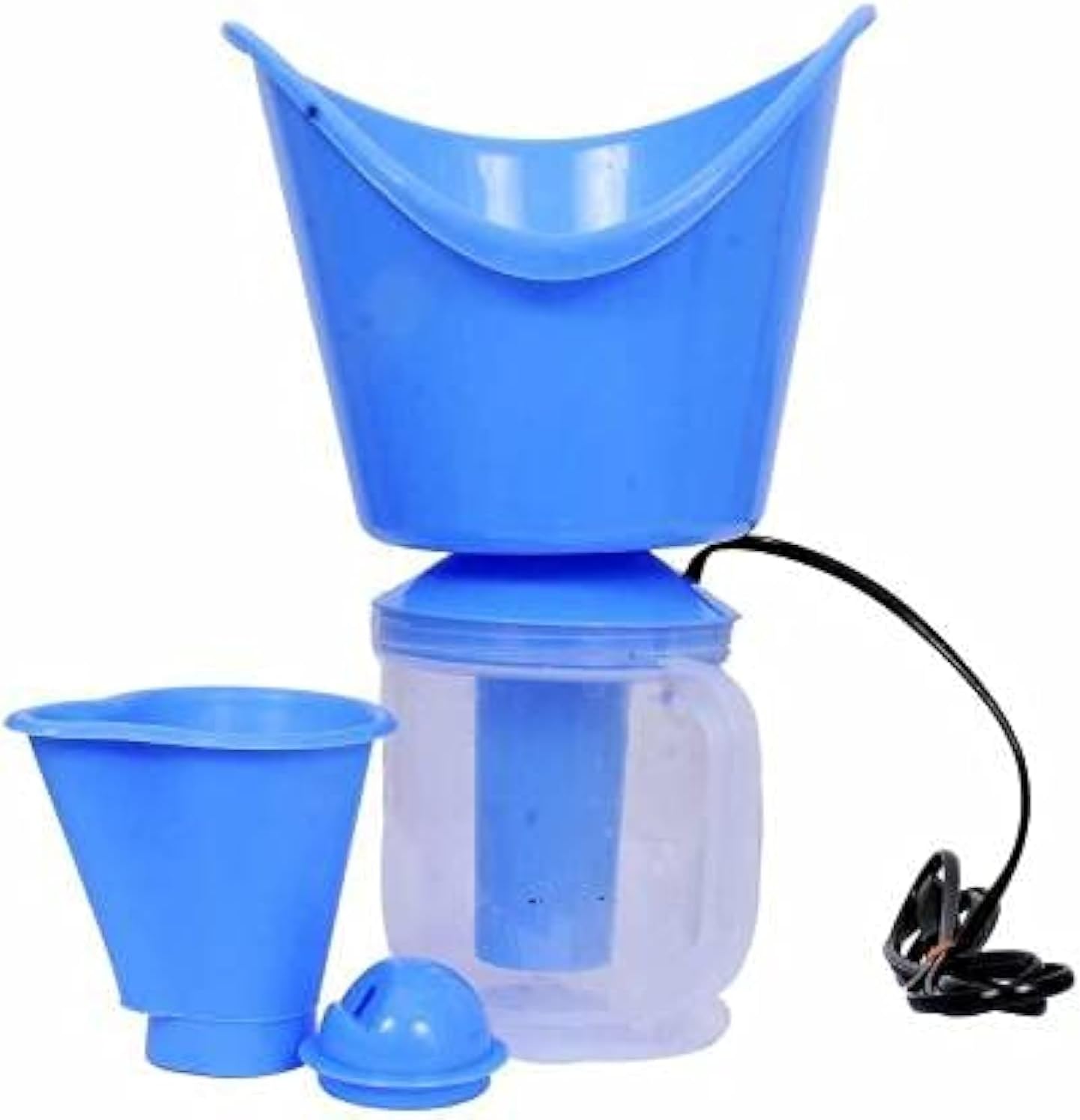 Face, Nose, and Cough Steamer 3 in 1 Plastic Steam Vaporizer, Nozzle Inhaler, and Facial Steamer Machine for Adults and Kids (Multicolor)