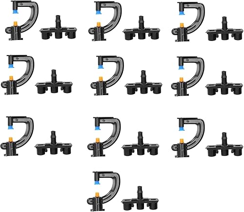 Miniatura 9 de Microboquillas de refracción tipo G, 10 unidades, rociador de riego giratorio para riego de jardín, jardinería doméstica, producción agrícola,