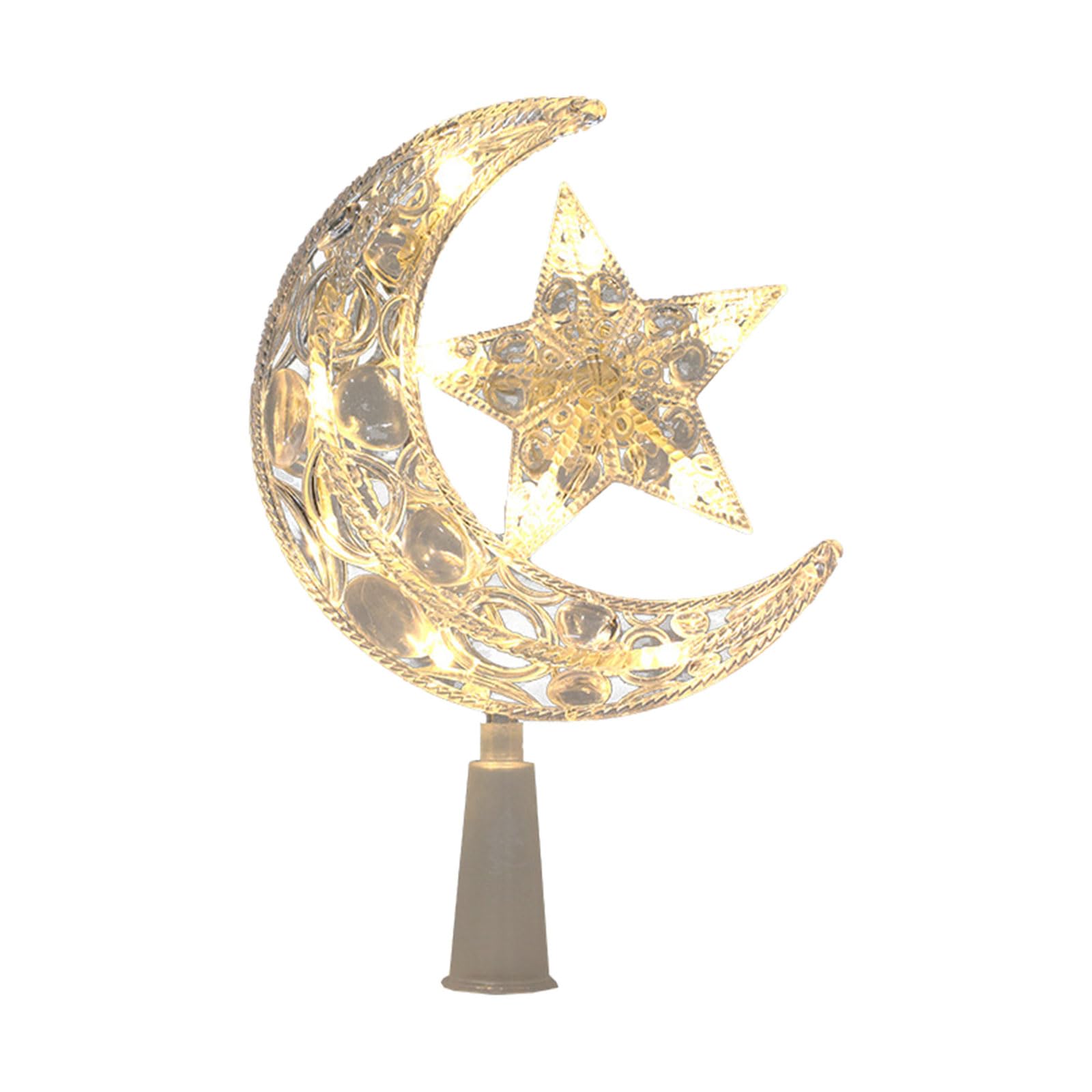 carotoe Christmas Tree Top Star Decoration Sparkling Design for Holiday Seasonal Ornaments Holiday Tabletop Display Christmas Ornament