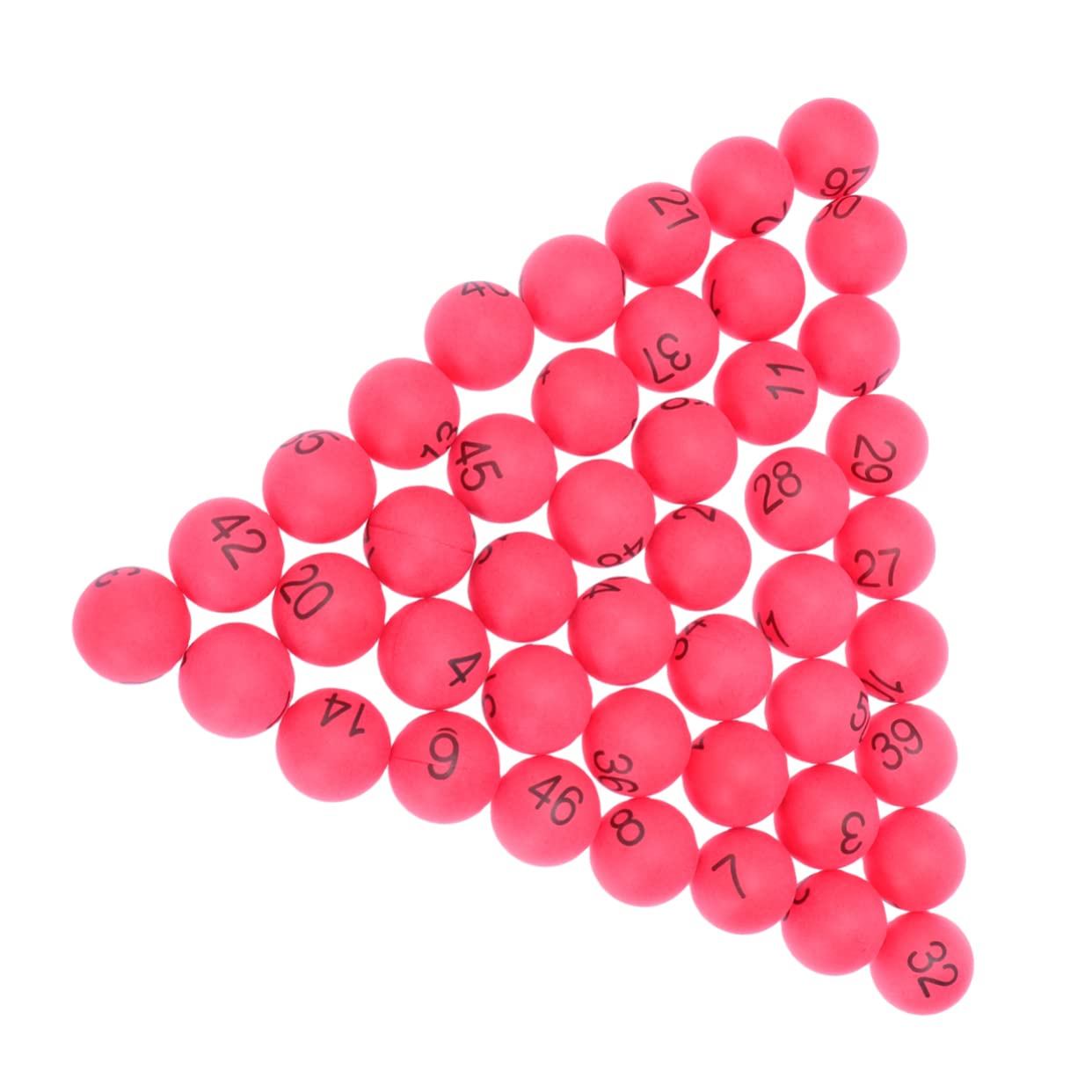 DECOMELODY Sequentially Numbered Small Balls 100 Pcs 4cm Pp Pong Balls for Drawings Events