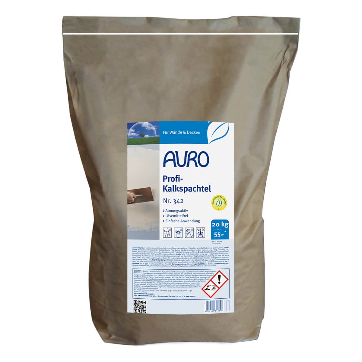 Auro Profi-Kalkspachtel (20,00 kg, weiß)