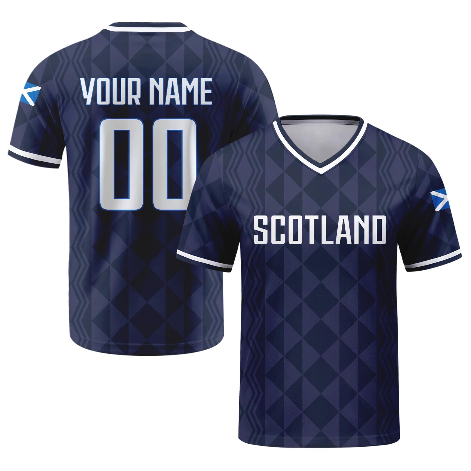 Custom 2026 National Soccer Jersey for Men Personalised Football Team Uniforms Jerseys Shirts Women Unisex A01 Scotland Jerseys — image 1