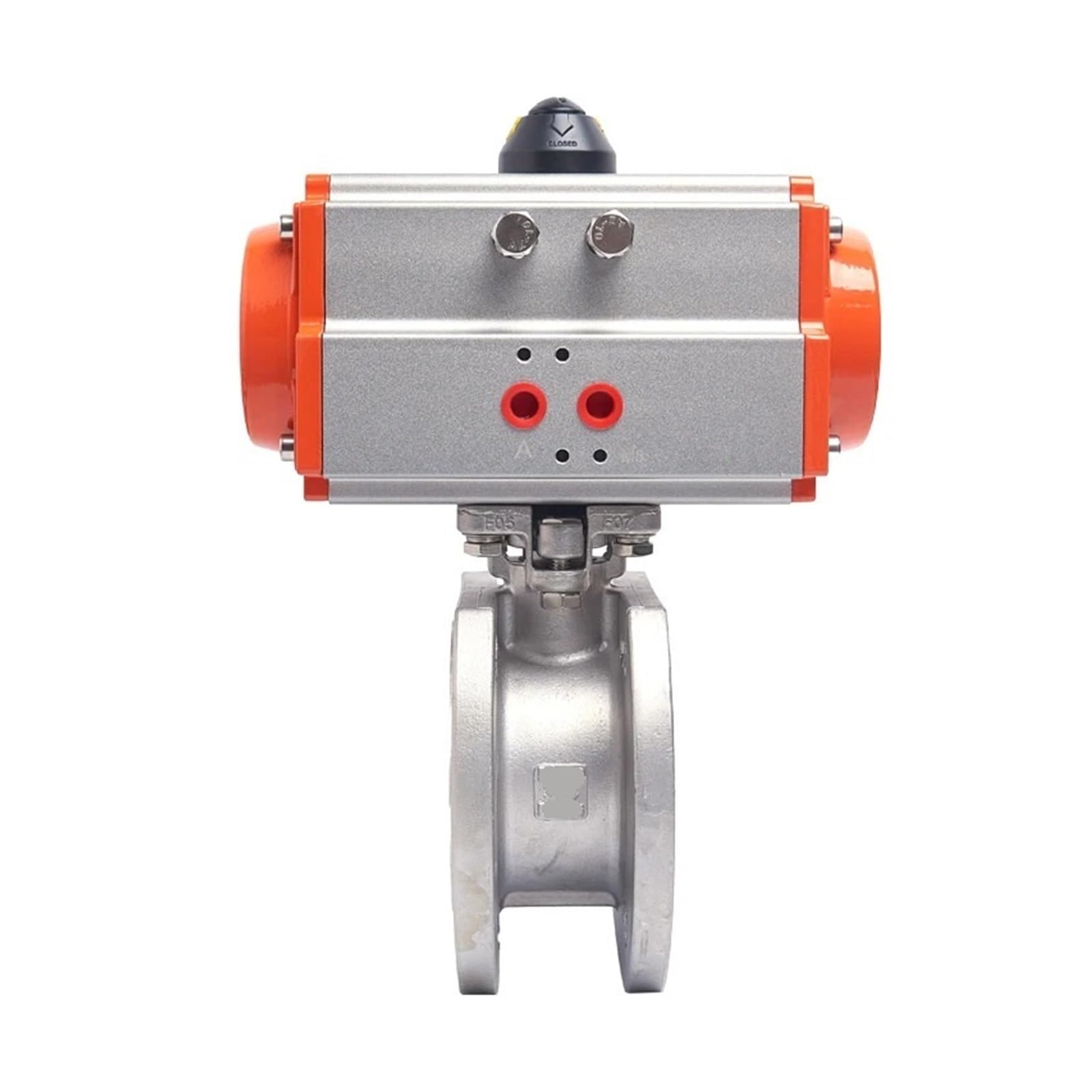 IPNDKBFL 1-1/2" 304 stainless steel pneumatic wafer type ball valve double acting cylinder thin flange