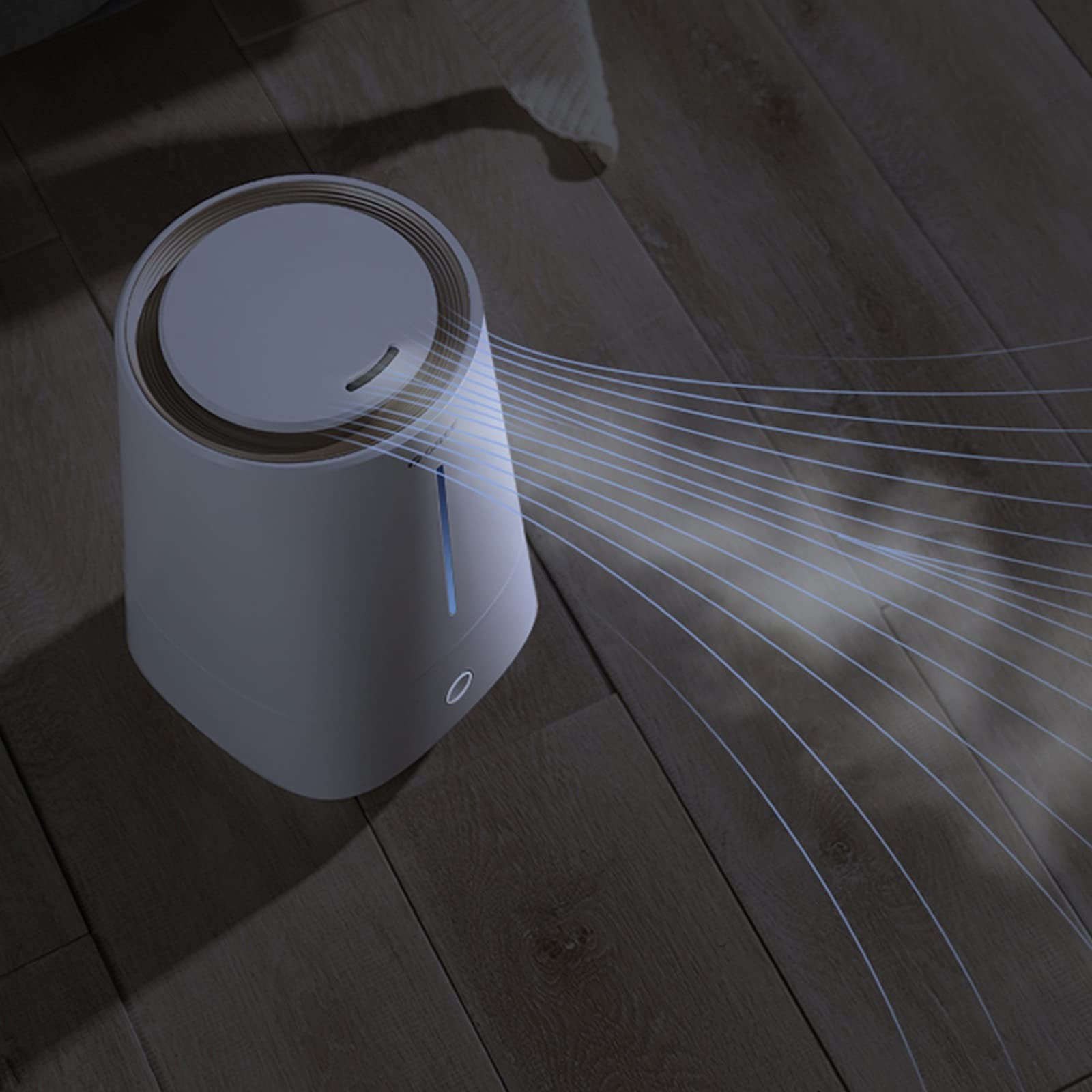 Humidificadores de Aire Humidificador, humidificadores de Aire ultrasónico for bebés de Dormitorio Grande Inicio, Ultra silencioso, Apagado automático Silencioso Humidificadores