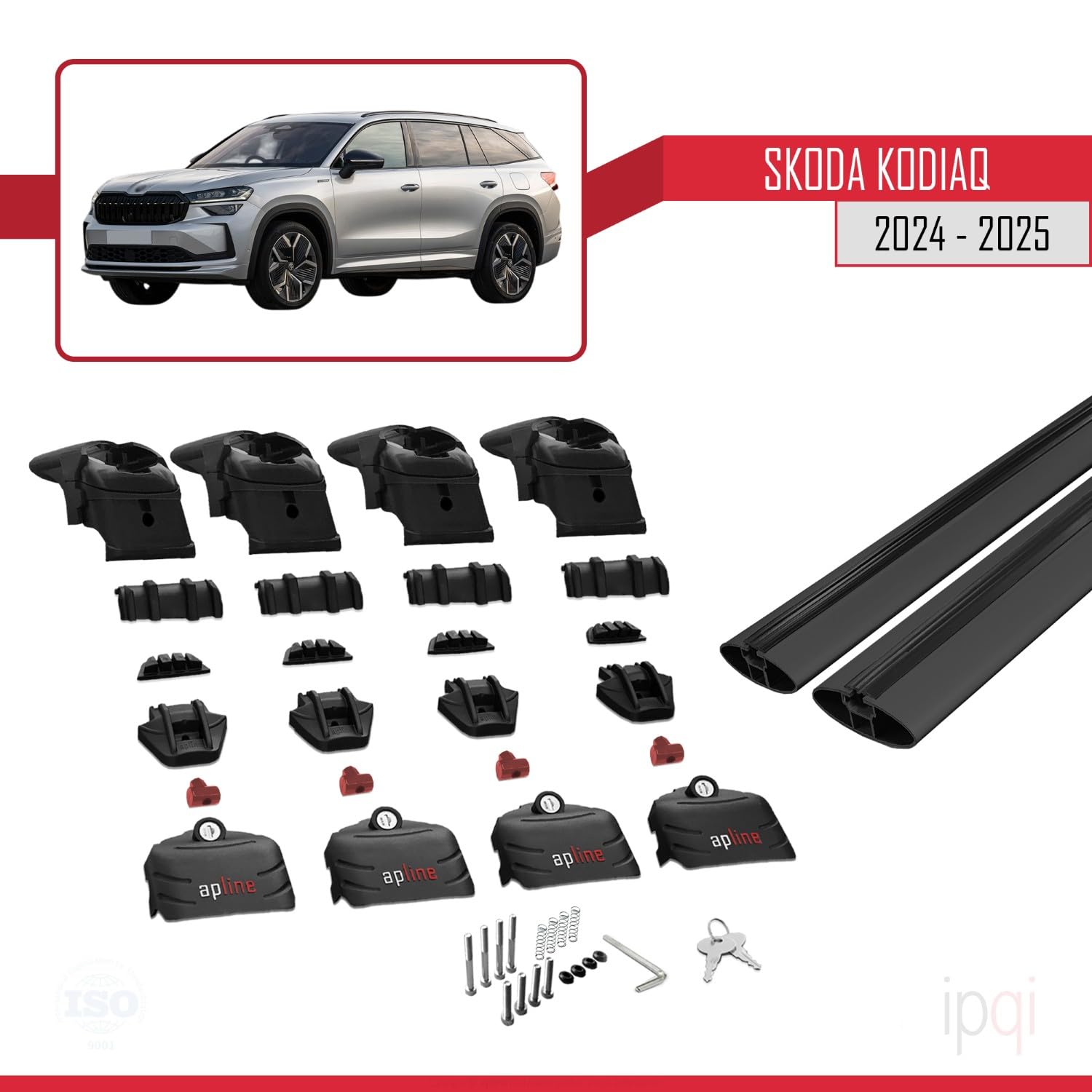 Dachträger Skoda Octavia 4 Kombi Ipqi Kompatibel Mit 2024-2025 ACE-2 Skoda Kodiaq